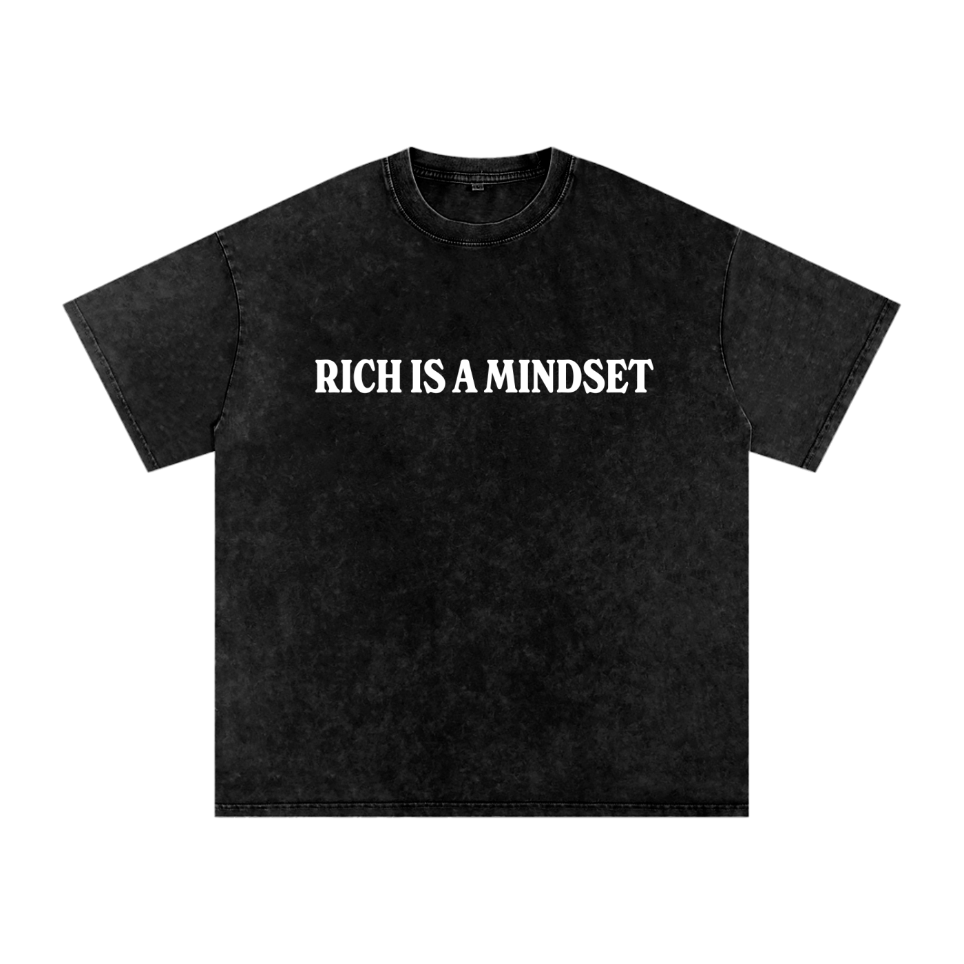 RM 1 (Highlander Black Logo) Oversize Snow Washed T-Shirt