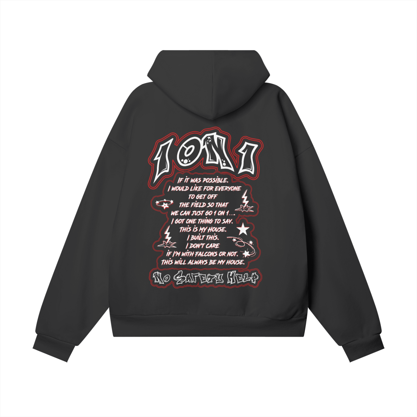 Prime 96 (Black) Heavyweight Hidden Pocket Hoodie - 460 GSM