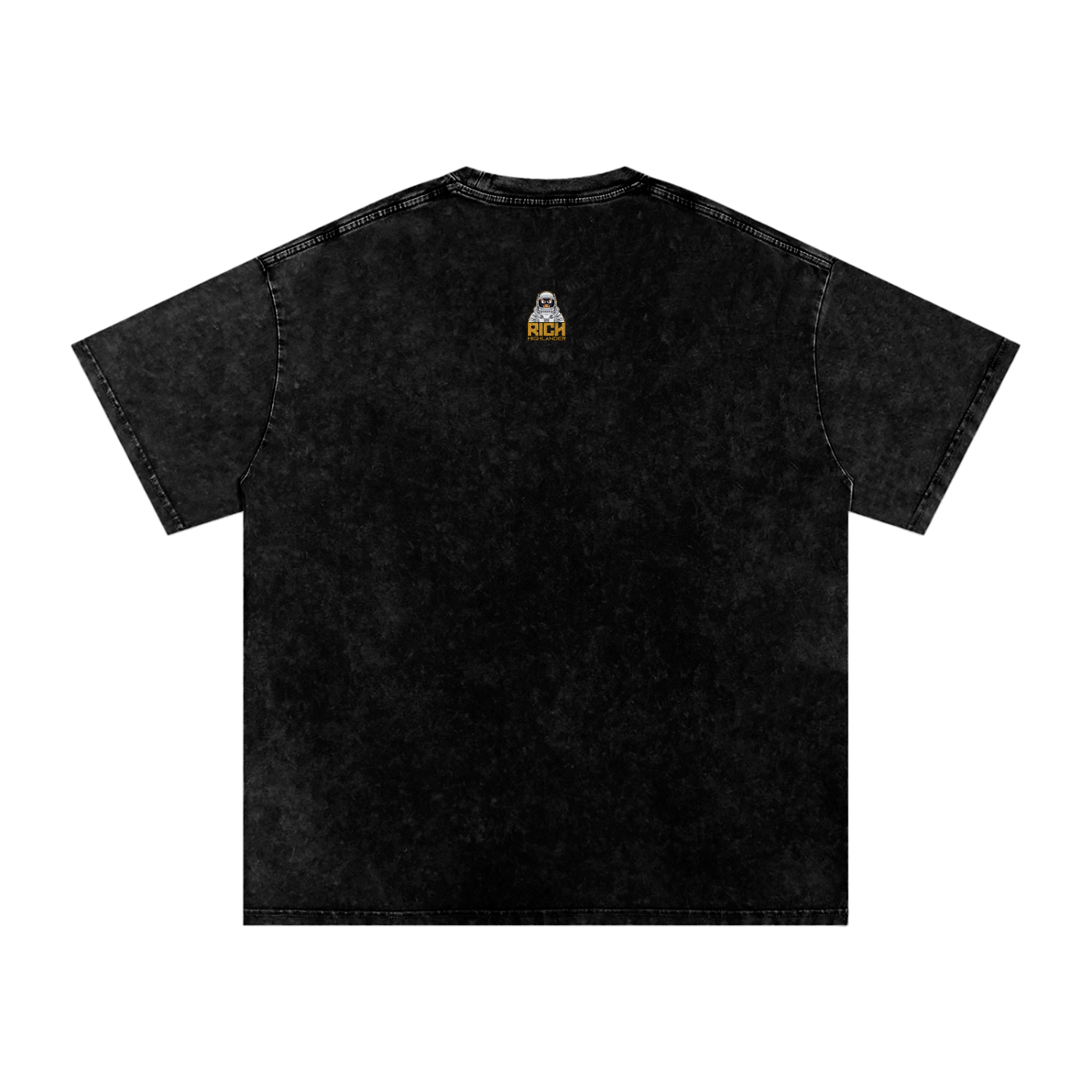 Legend Born (Black) Snow Washed Oversized Cotton T-Shirt