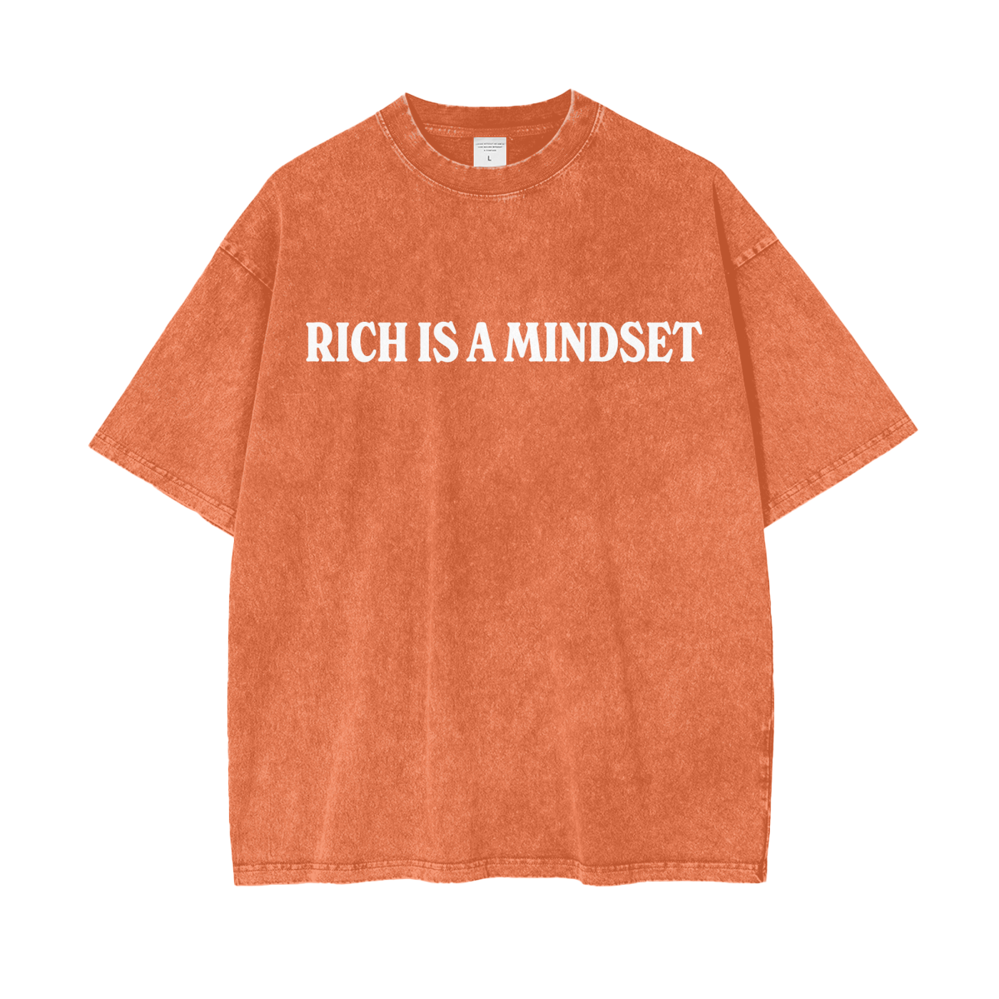 RM 1 (Highlander Orange) Oversize Snow Washed T-Shirt