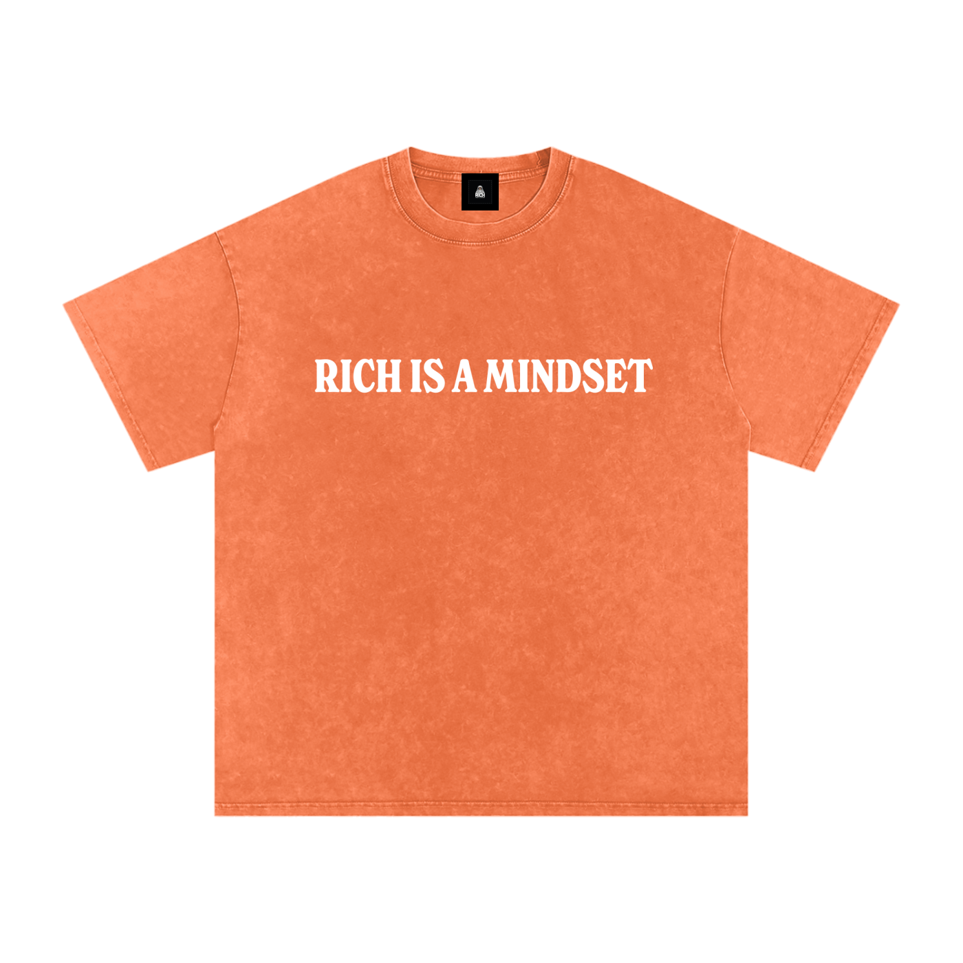 RM 1 (Highlander Orange Logo) Oversize Snow Washed T-Shirt